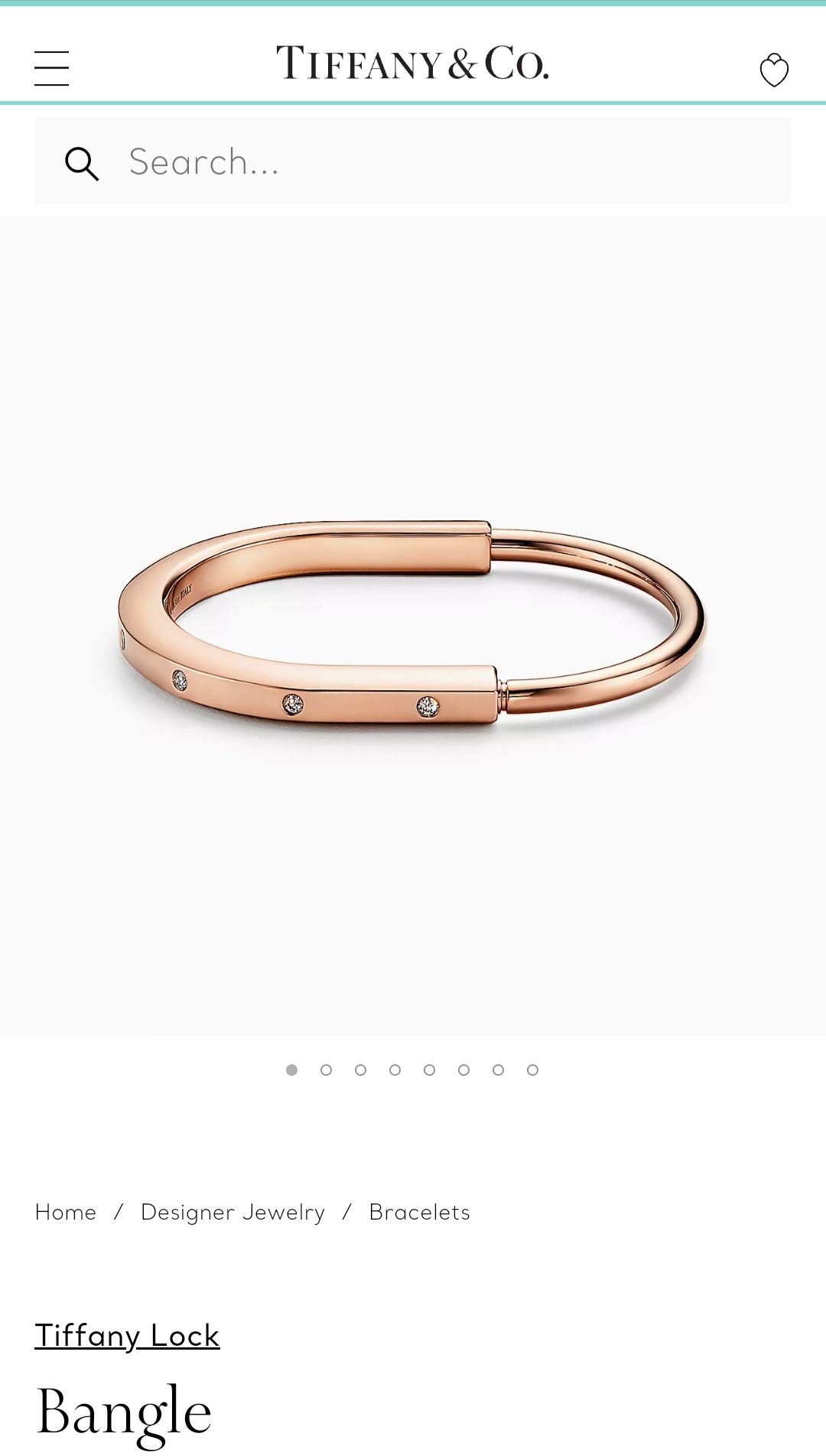 Tiffany & co T1 Lock bangle bracelet