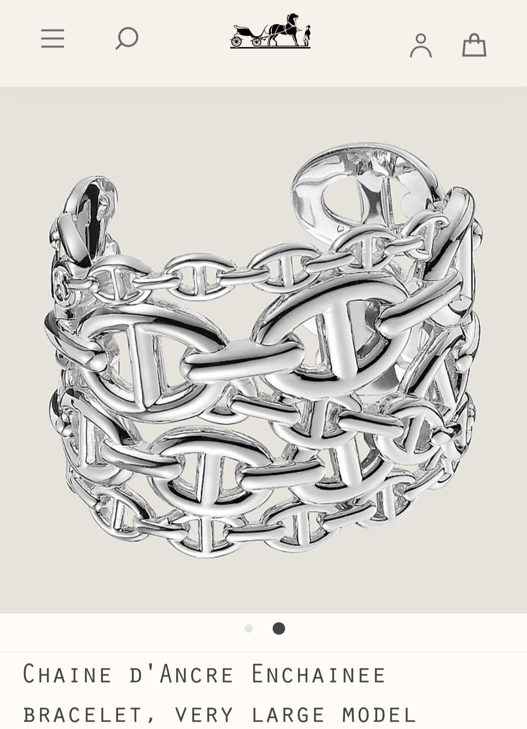 Hermès Chaine d’Ancre Enchainee bracelet