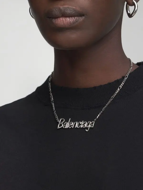 Balenciaga Typo necklace