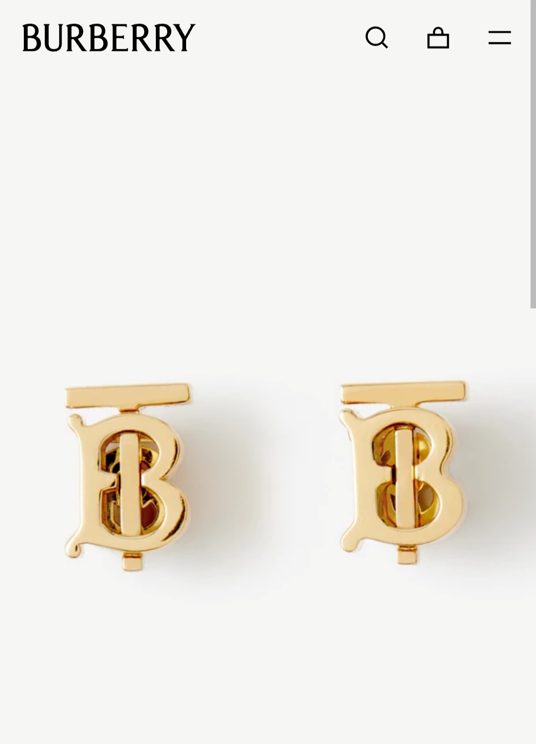 Burberry Monogram Motif earrings