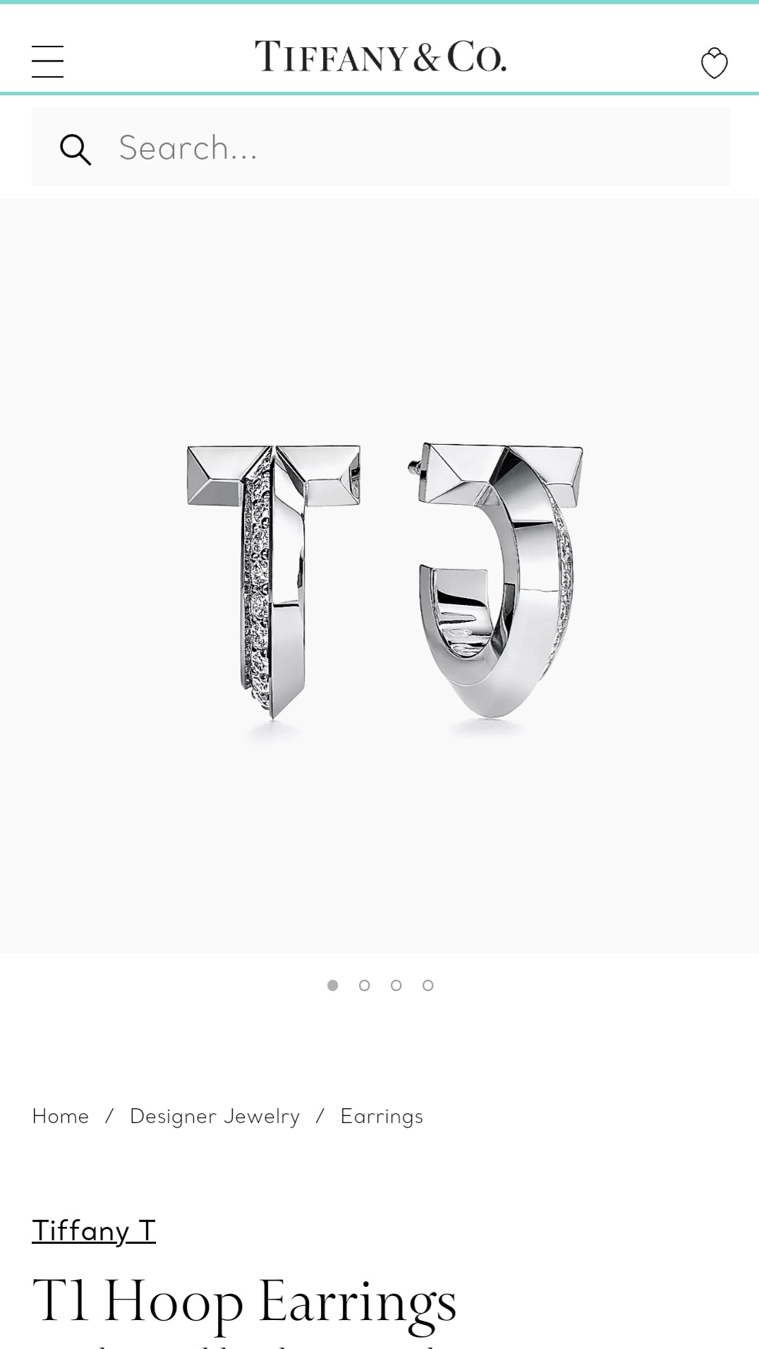 Tiffany & co T1 Hoop earrings