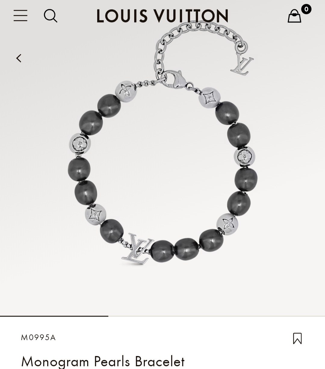 LV Monogram Pearls bracelet