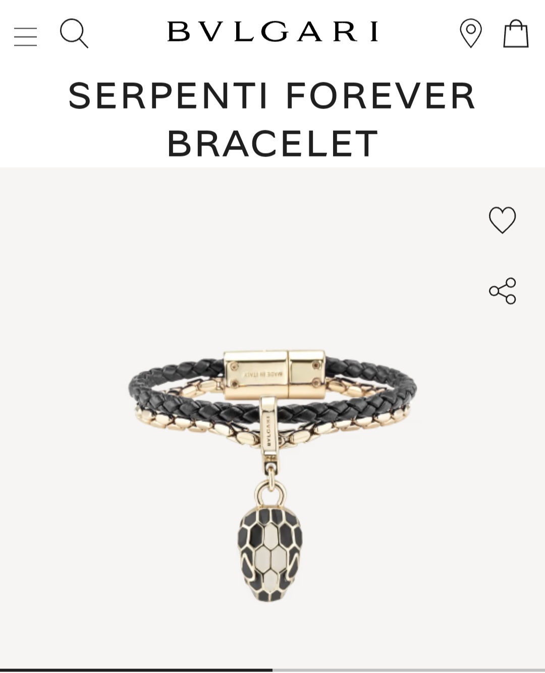 Bvlgari serpenti forever bracelet