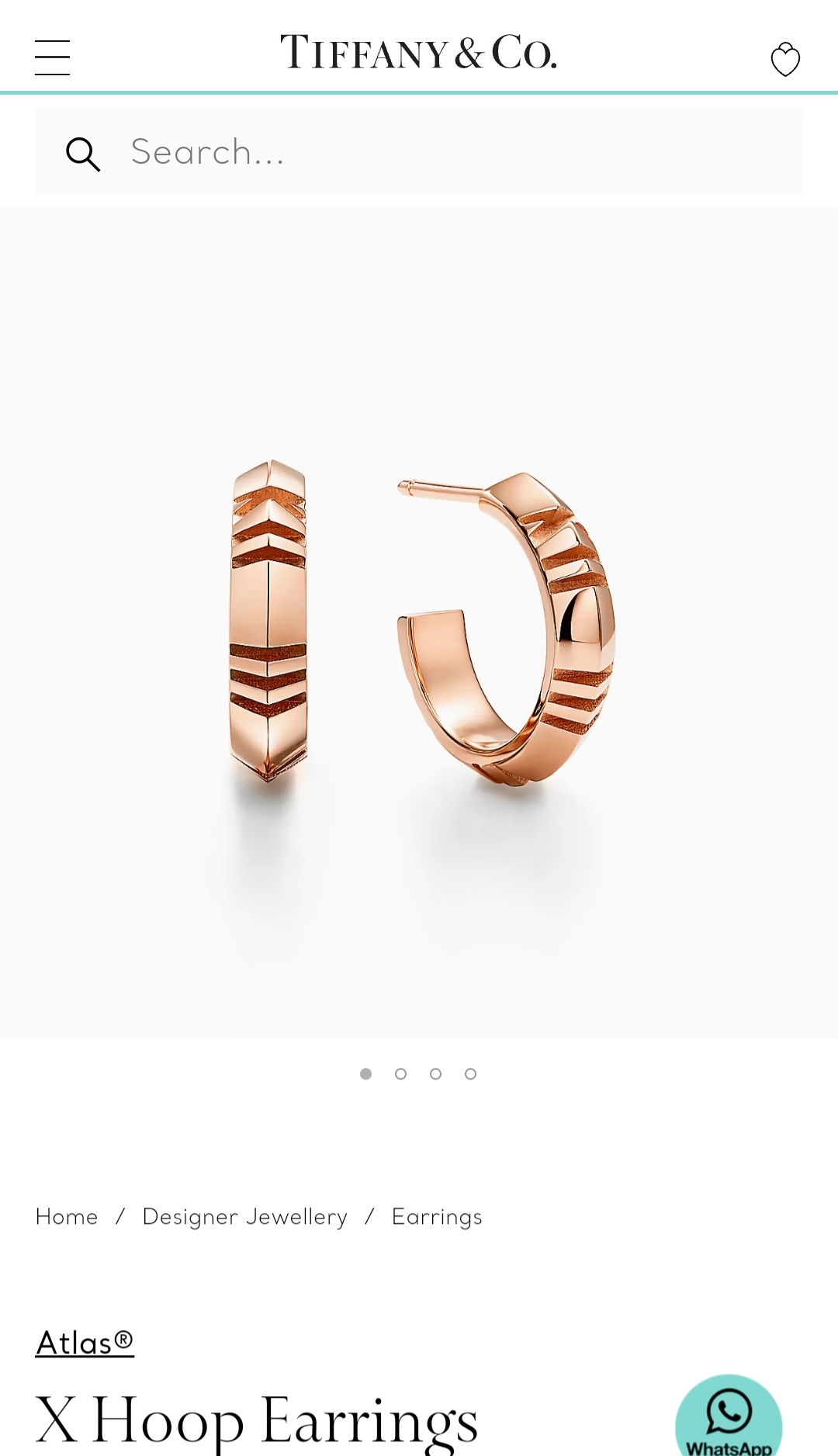 Tiffany & co Atlas®X Hoop earrings