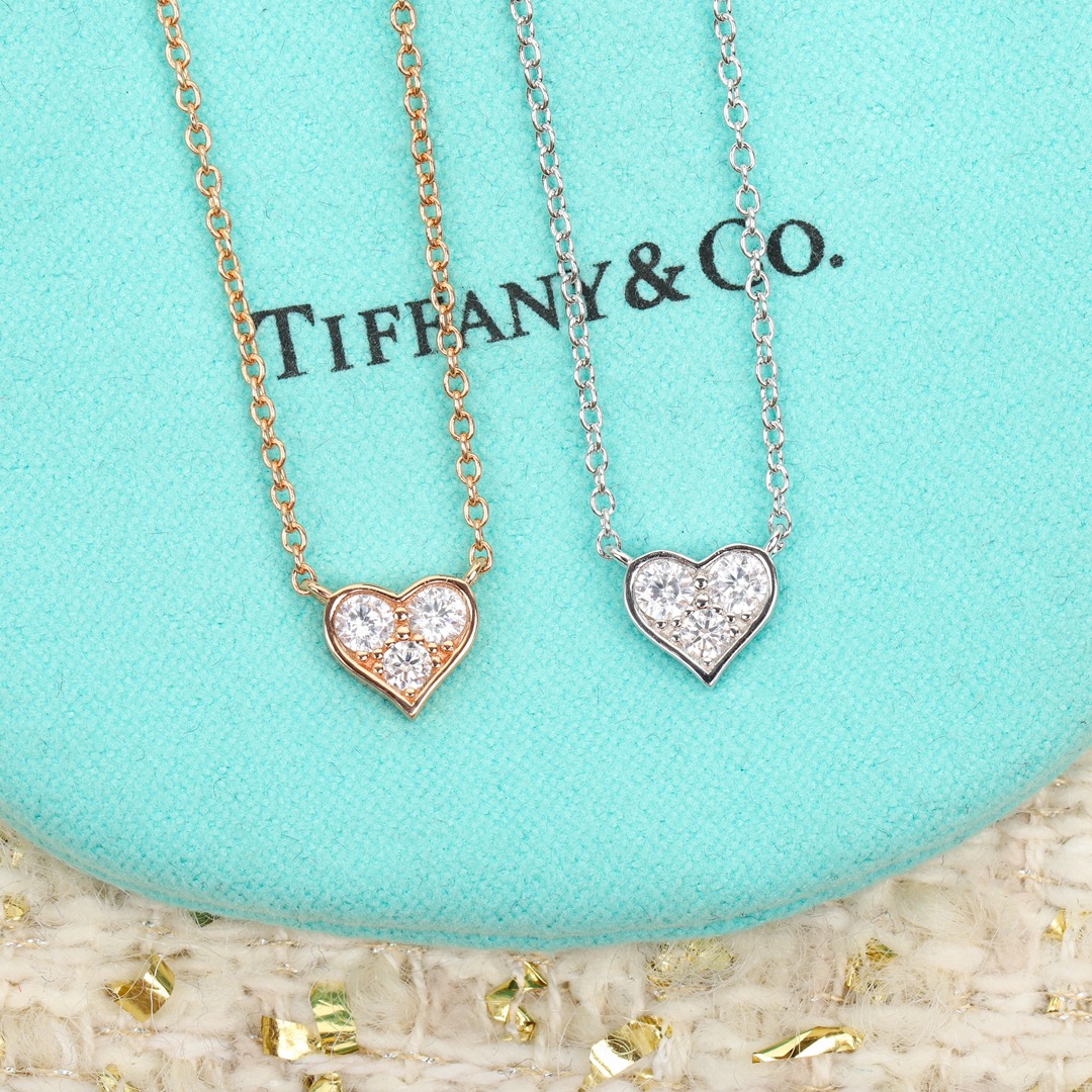 Tiffany & Co. Diamonds Heart Pendant Necklace
