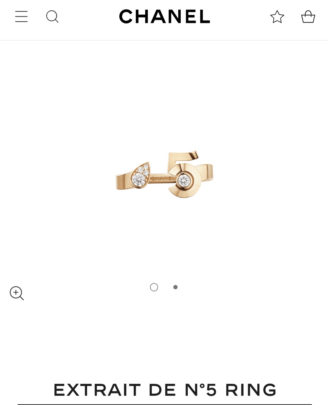 CHANEL EXTRAIT DE N°5 RING