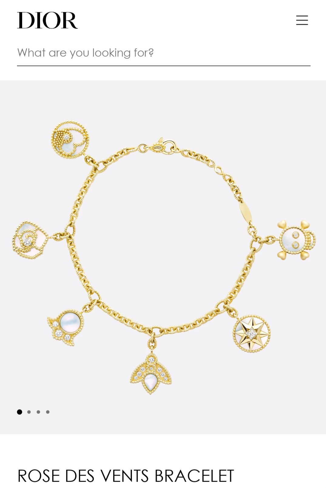 DIOR ROSE DES VENTS bracelet