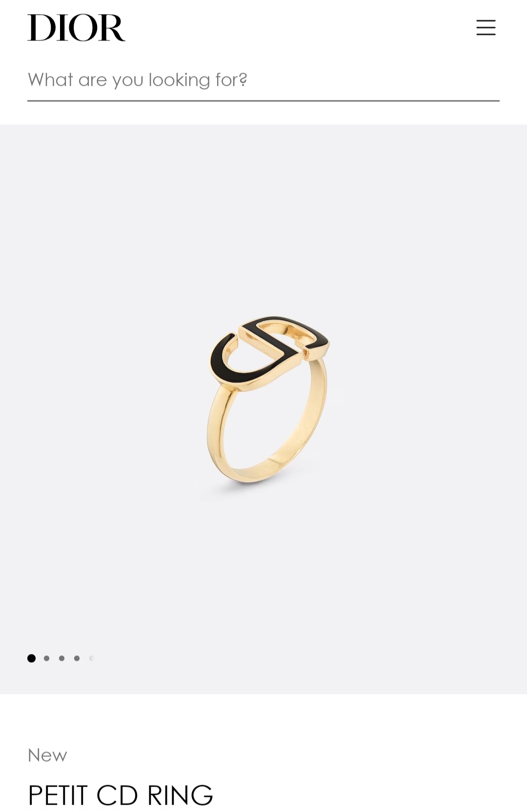 DIOR PETIT CD RING