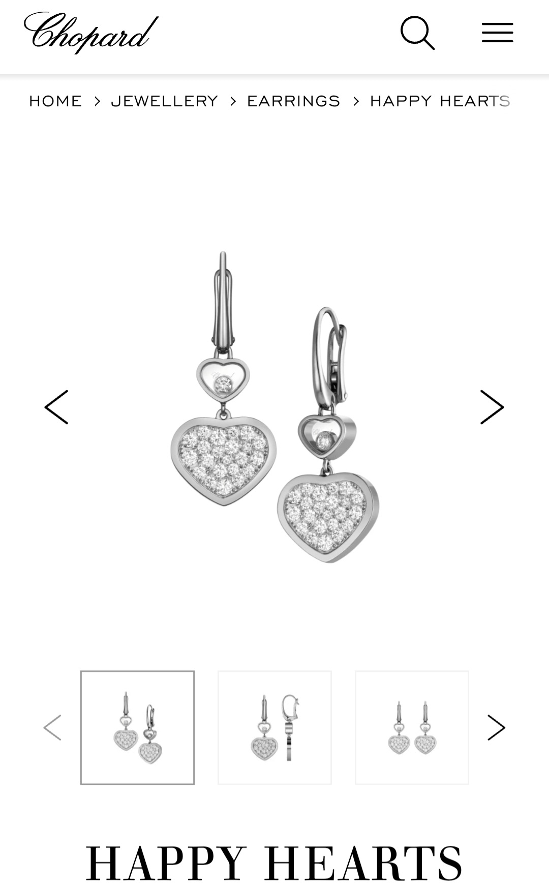 Chopard Happy Heart earrings