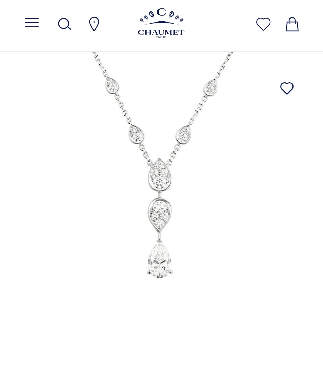 Chaumet Joséphine Ronde d’Aigrettes pendant necklace