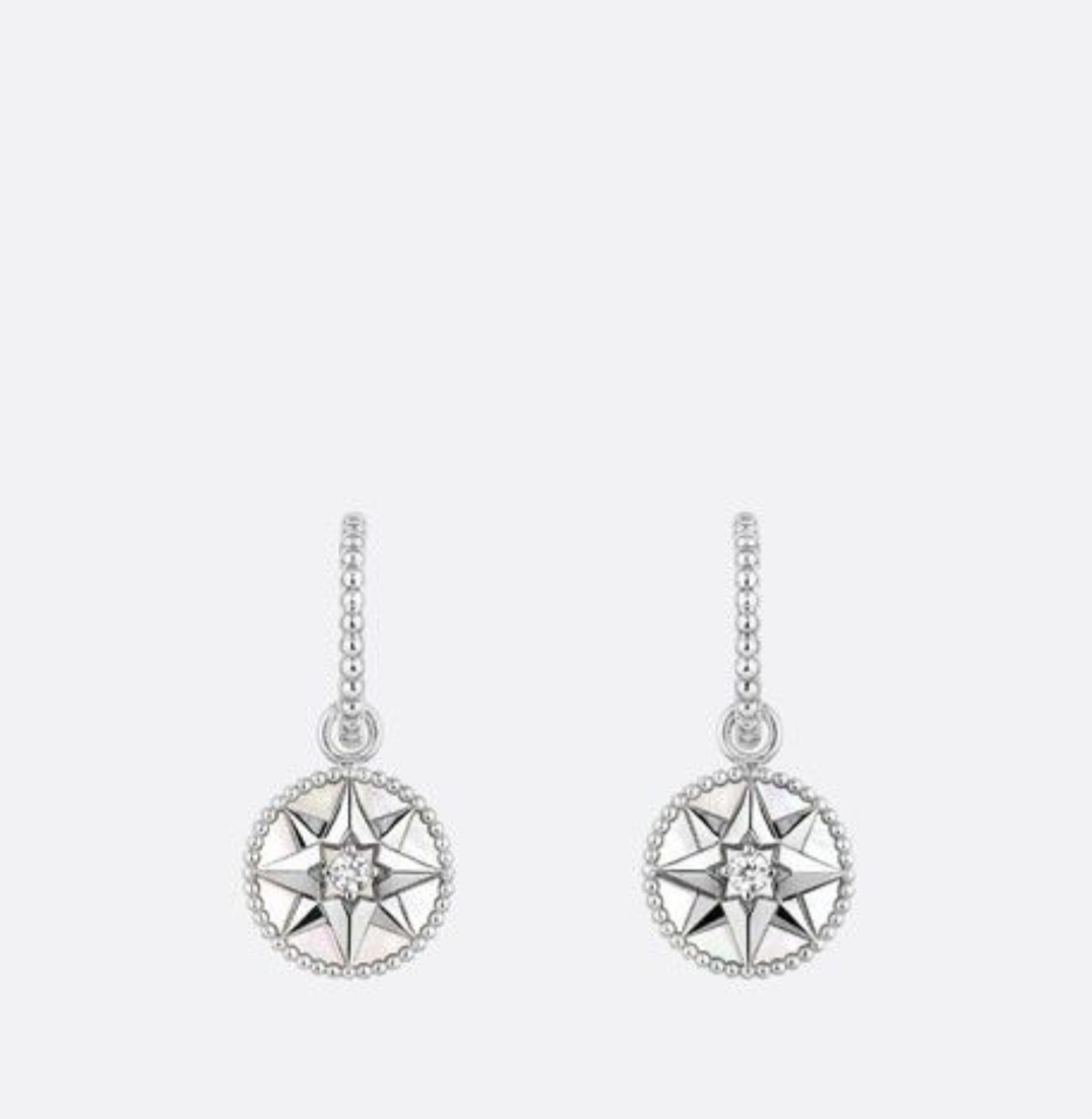 DIOR ROSE DES VENTS EARRINGS