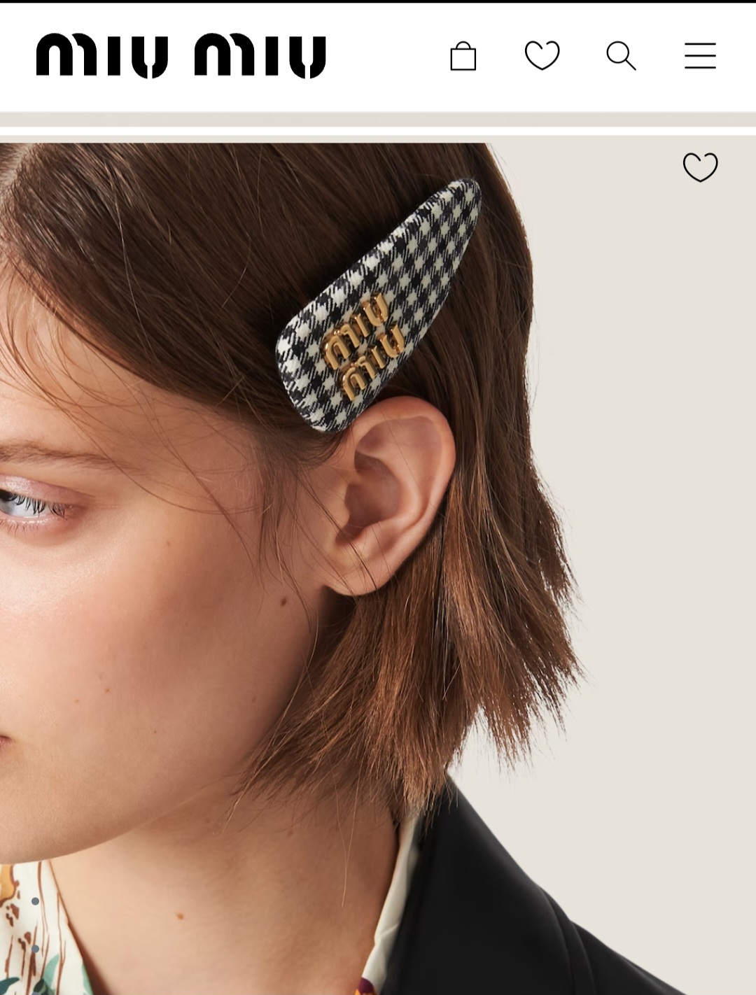 Miu Miu hair clip