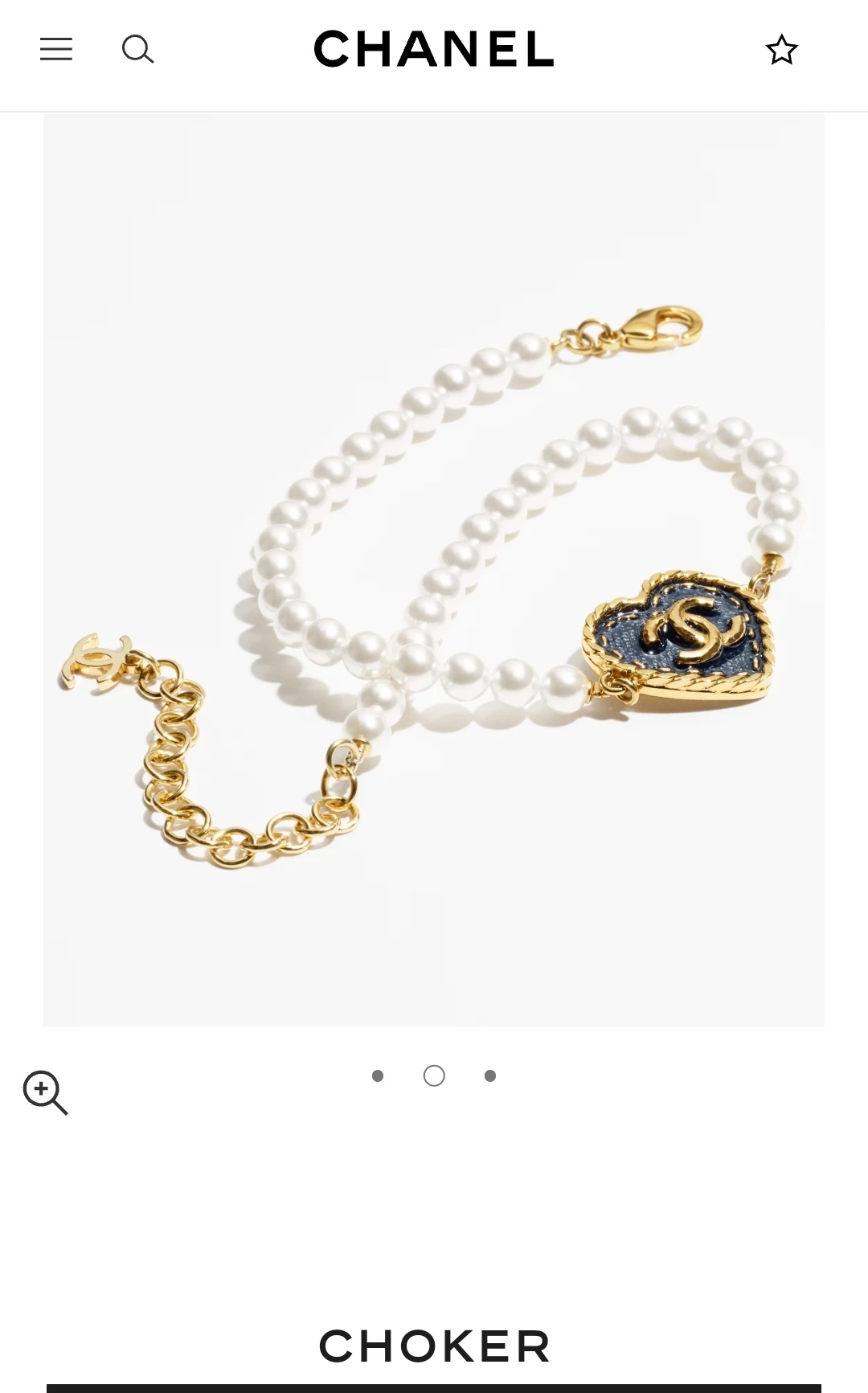 Chanel choker necklace