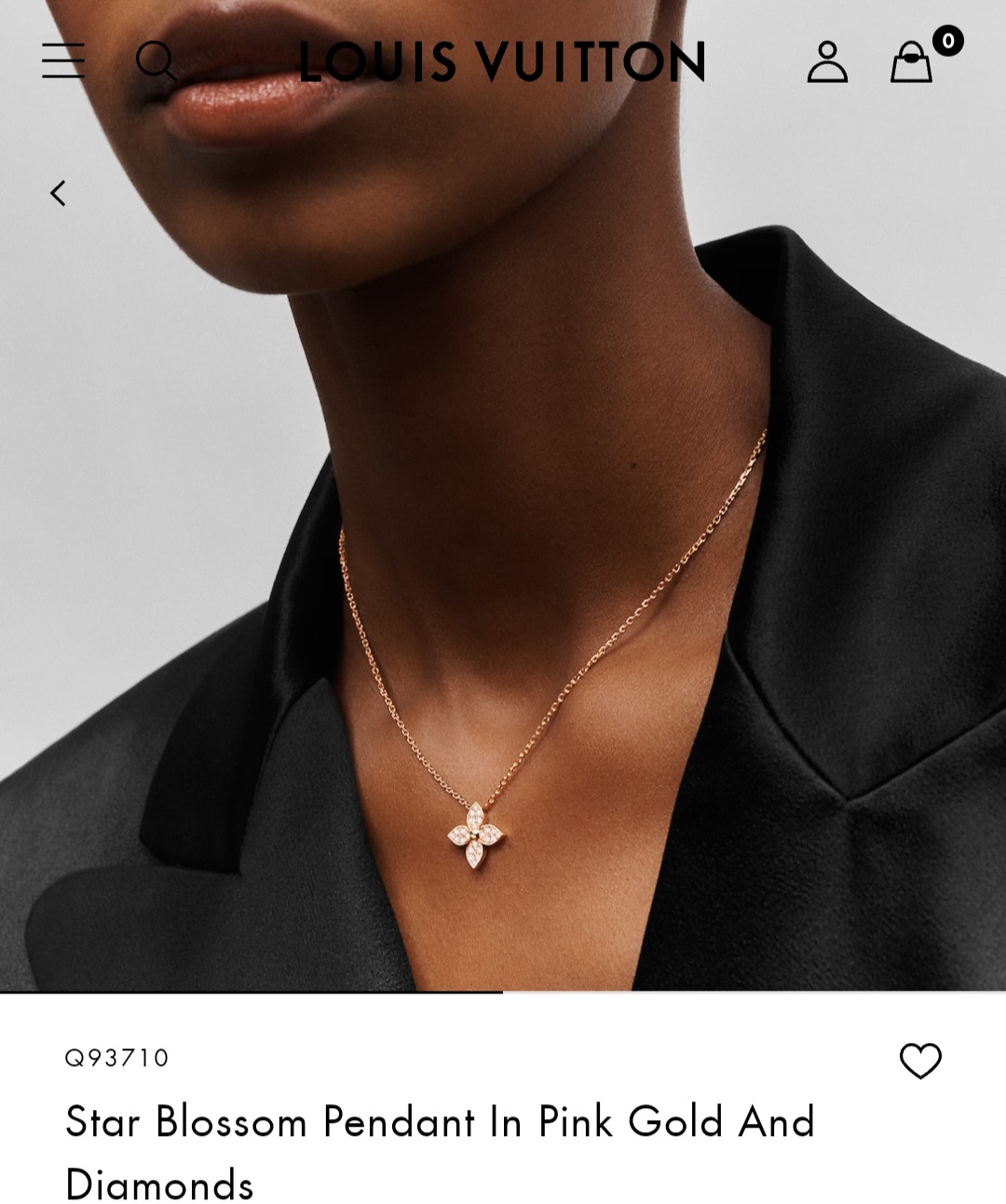 LV Star Blossom Pendant necklace