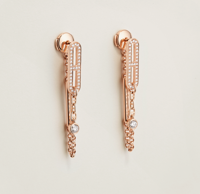 Hermès chaine D’ancre chaos earrings