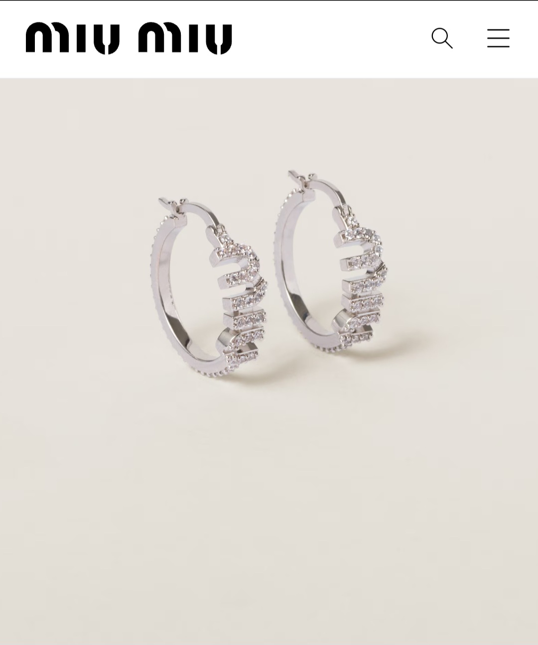 Miu Miu earrings