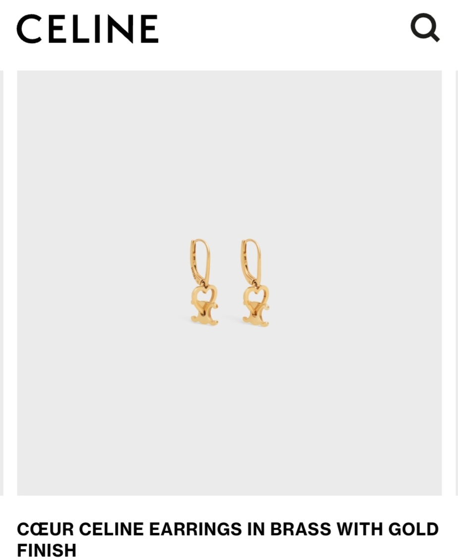CŒUR CELINE earrings