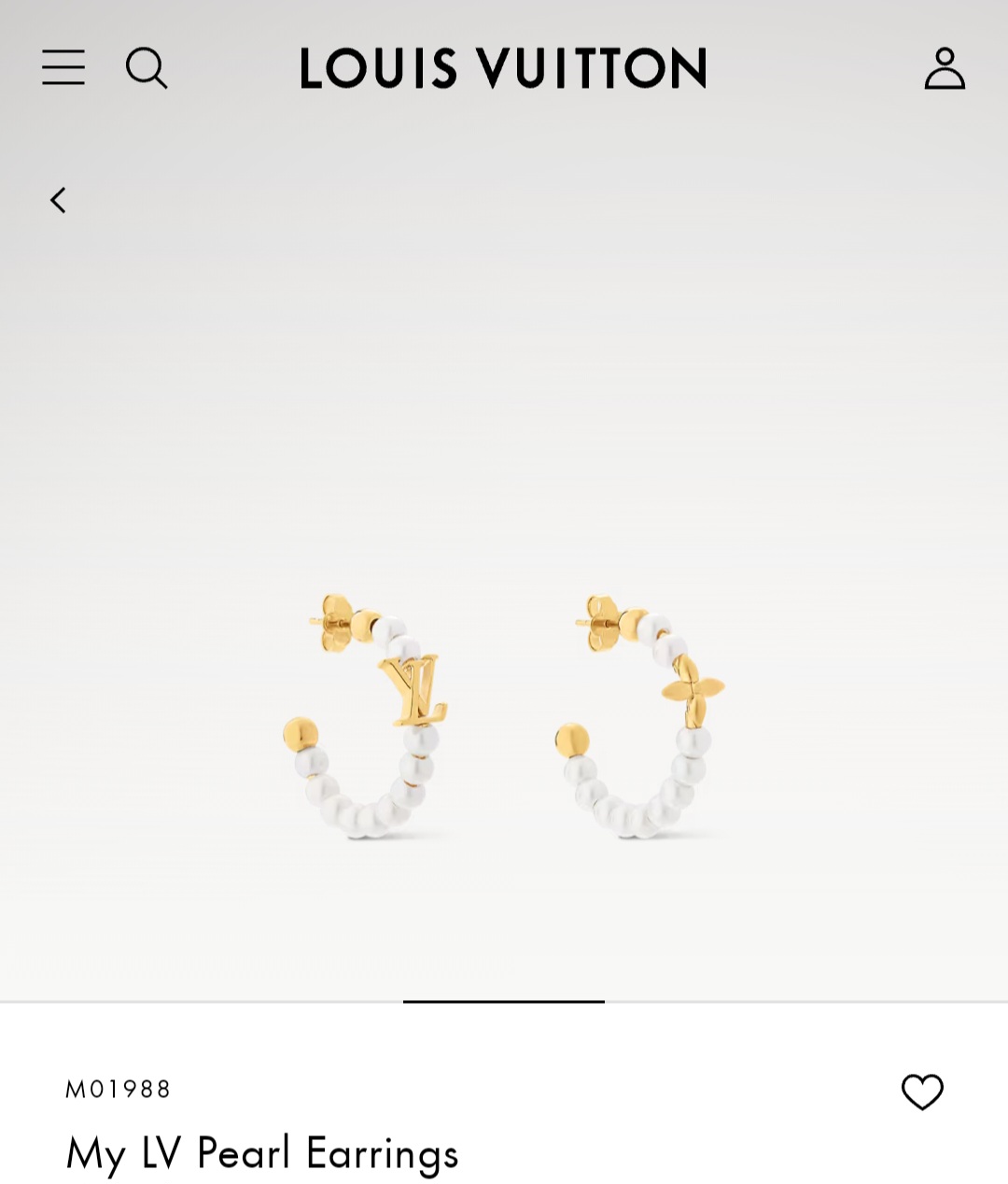 My LV Pearl earrings