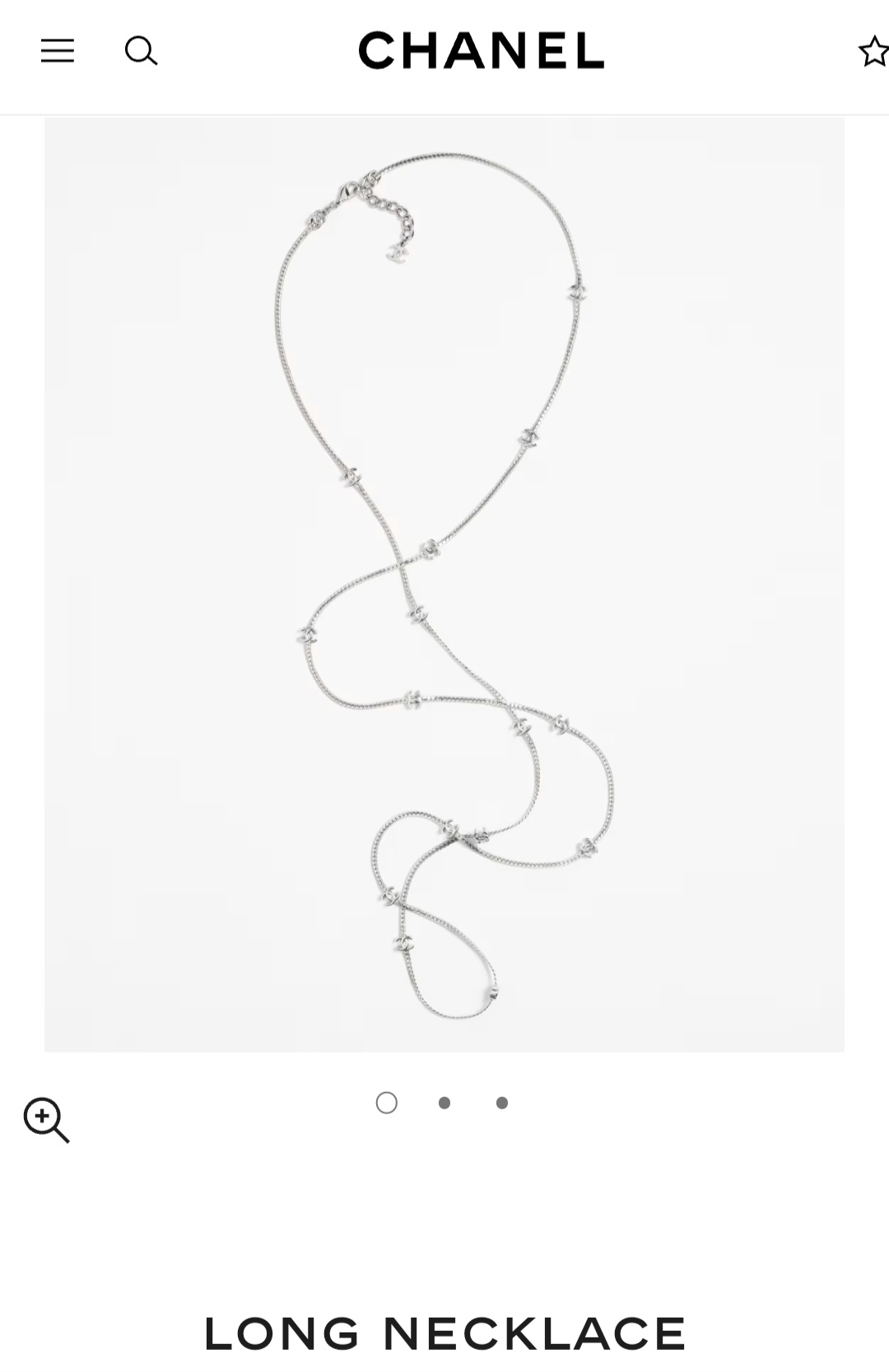 Chanel long necklace