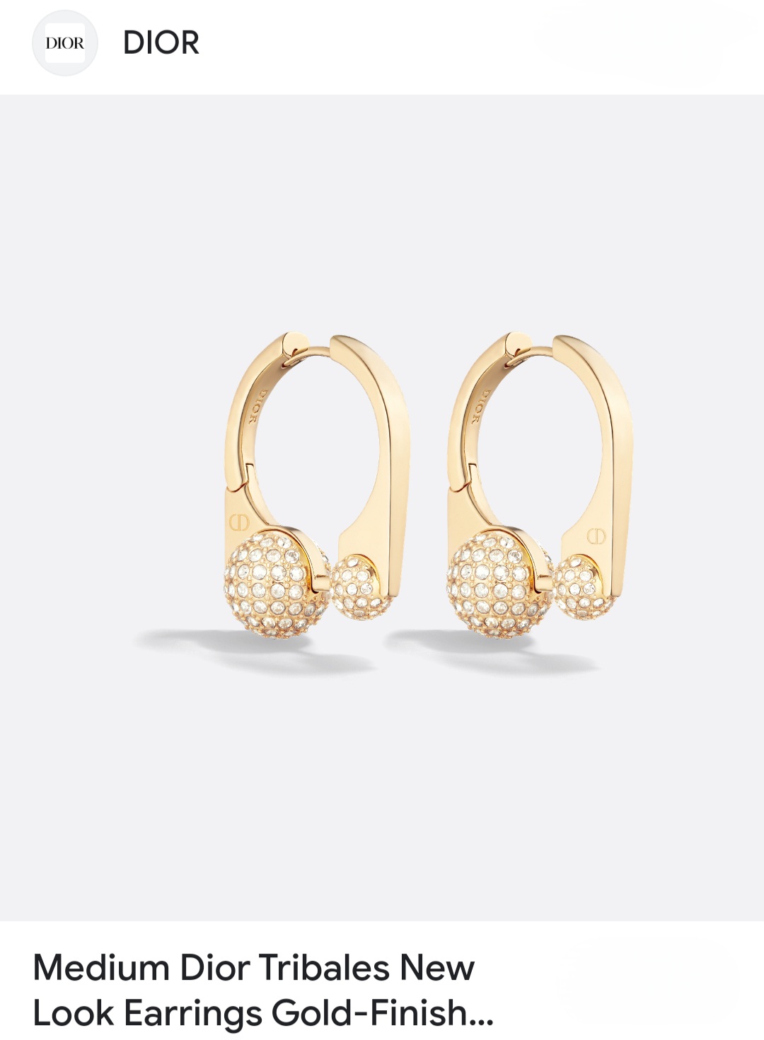 Dior earrings