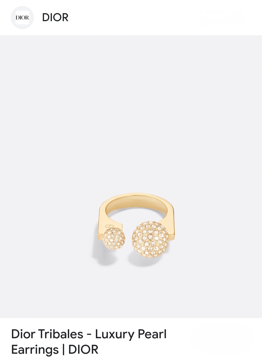 Dior ring