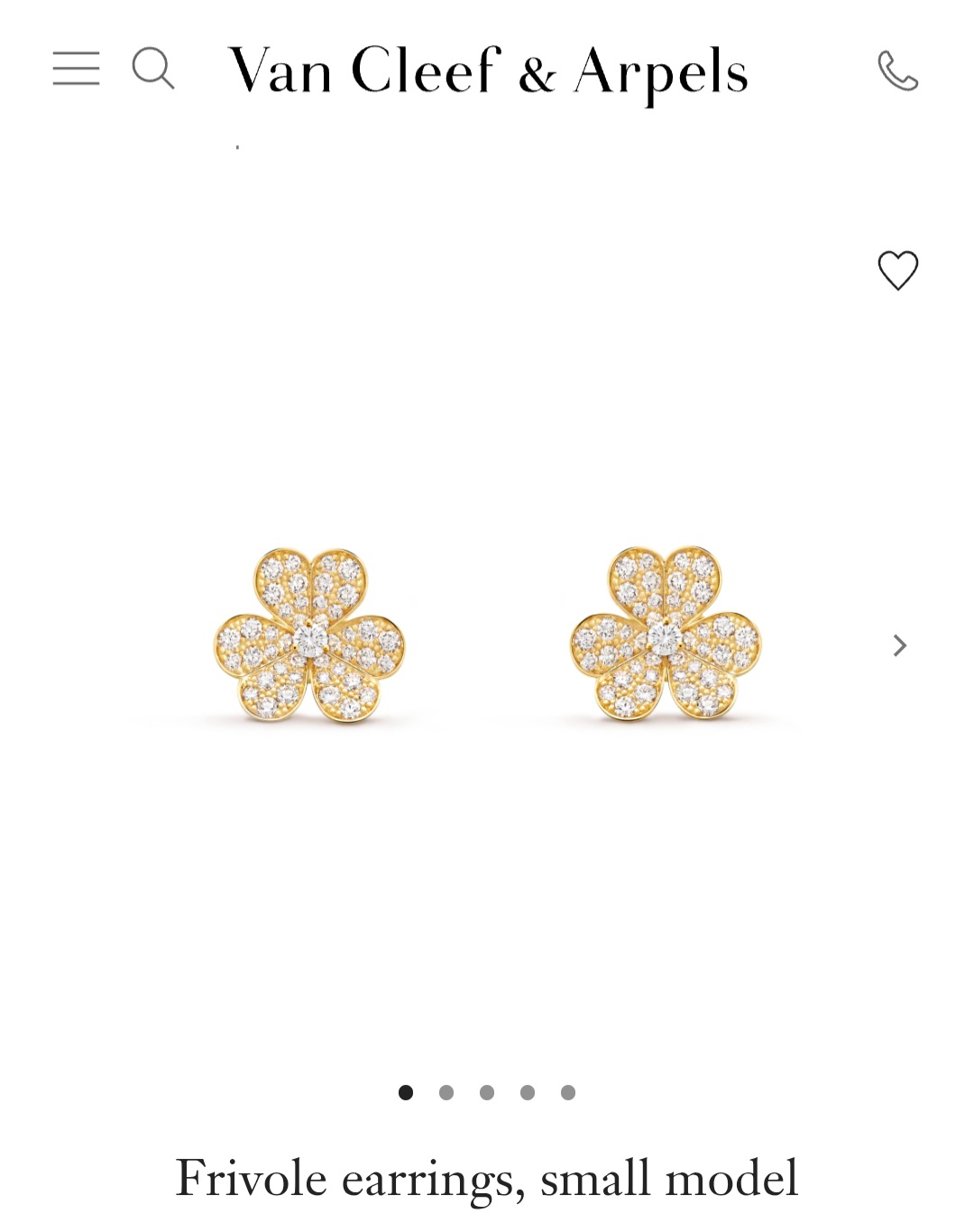 Van Cleef & Arpels Frivole earrings