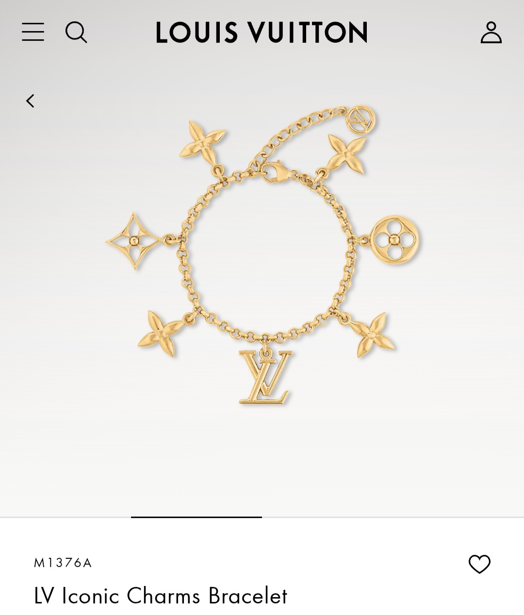 LV Iconic Charms Bracelet