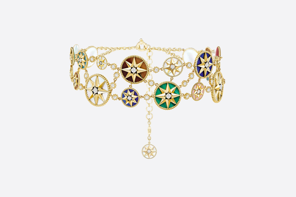 Dior Rose Des Vents and Rose Céleste choker necklace