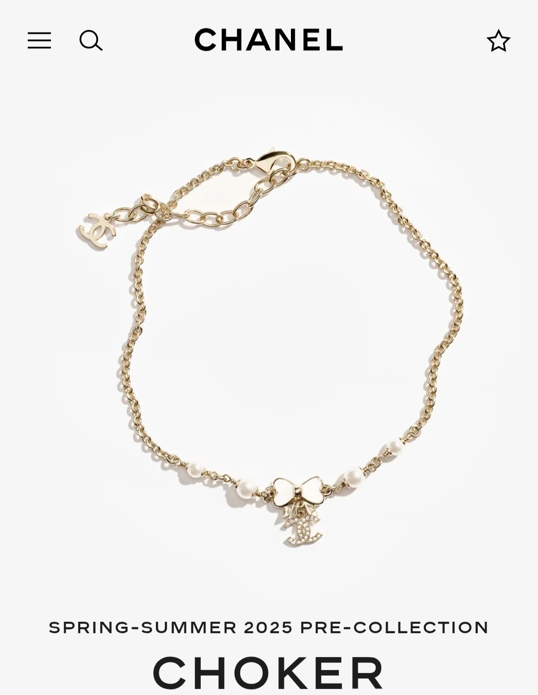 Chanel choker necklace