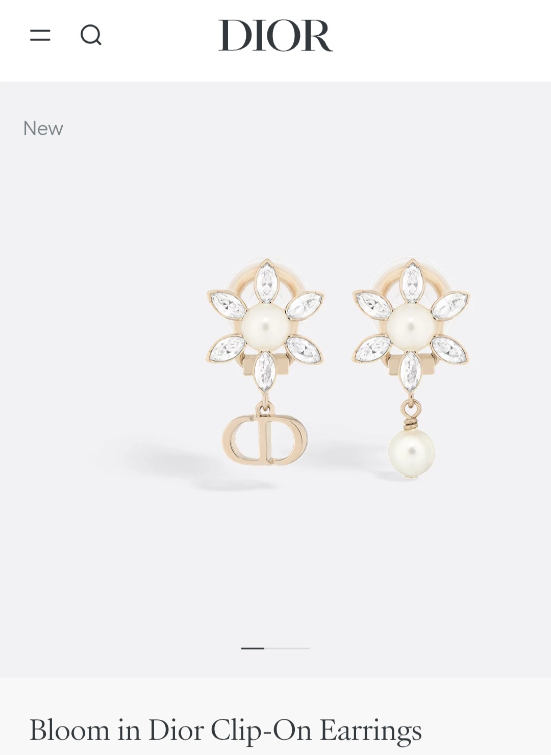 Bloom in Dior earrings