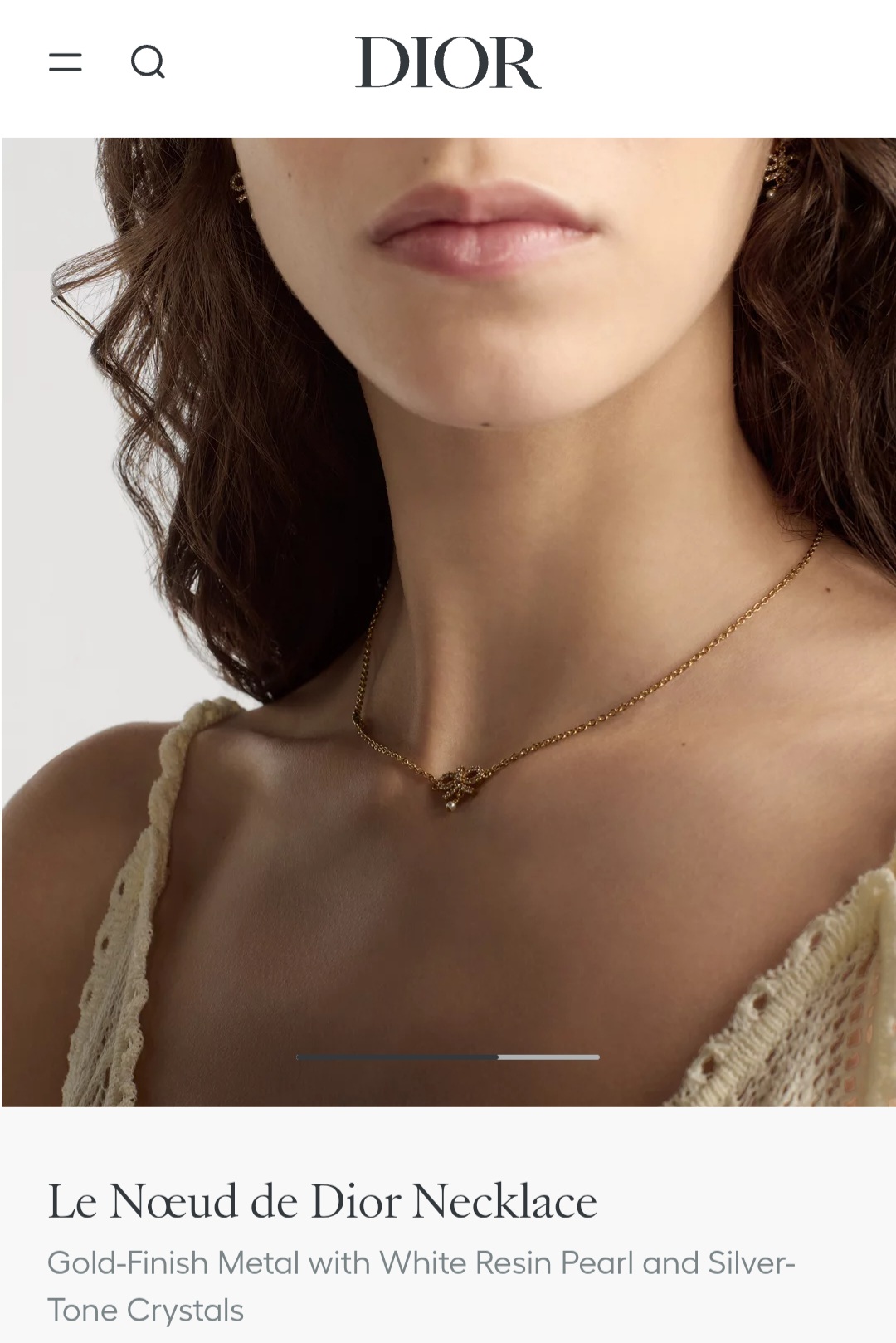Le Nœud de Dior Necklace