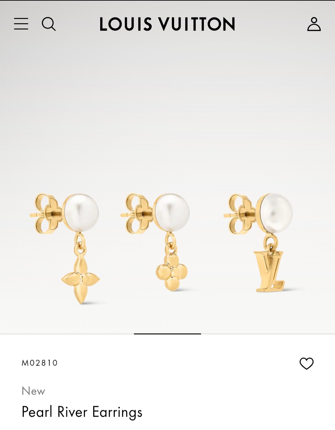 LV Pearl River Earrings