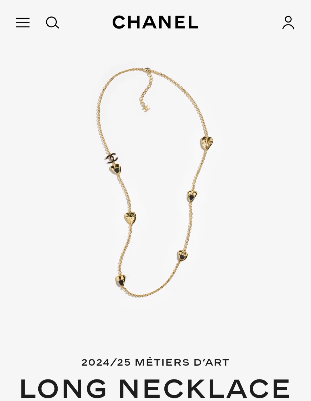 Chanel long necklace