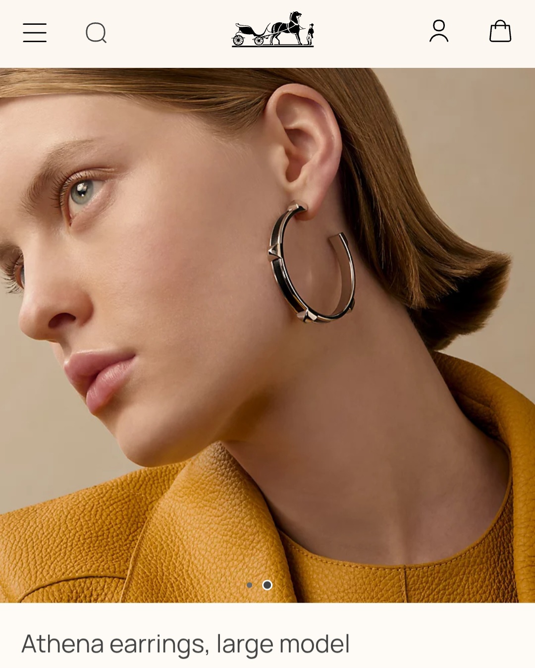 Hermes Athena earrings
