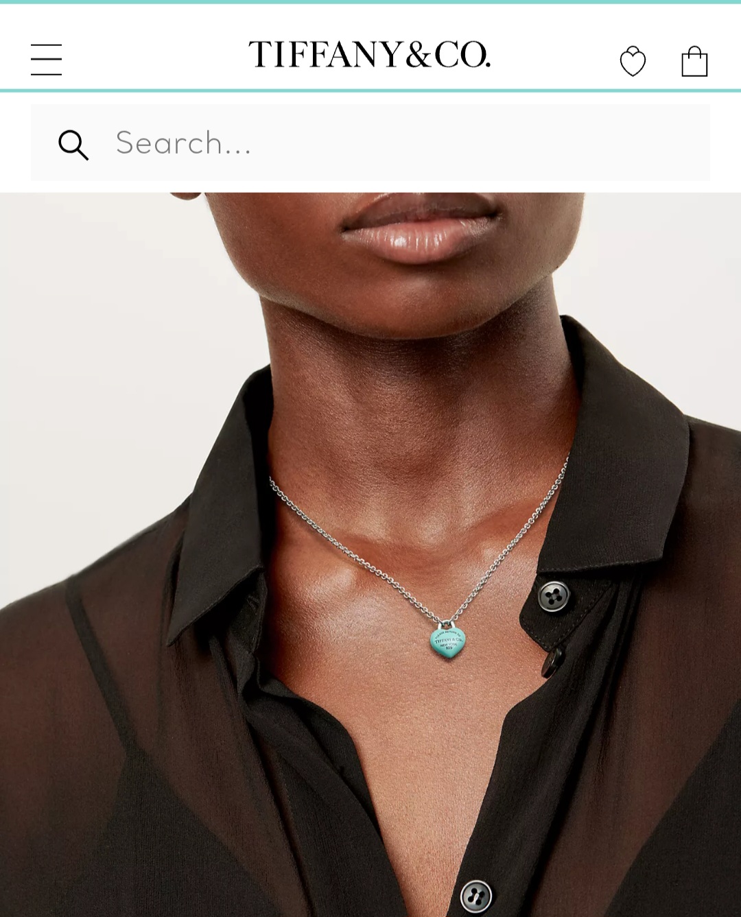 Tiffany™Full Heart Pendant necklace