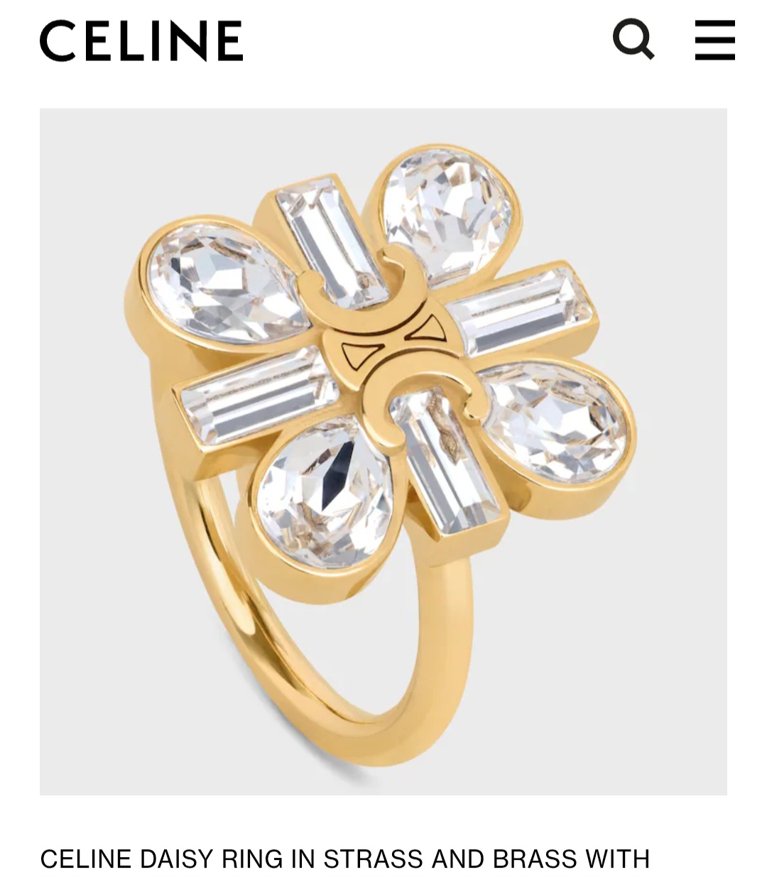Celine Daisy Ring
