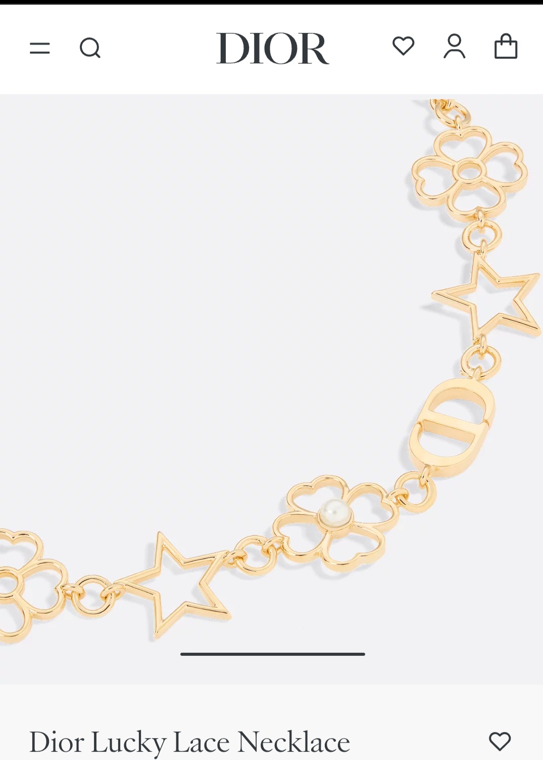 Dior Lucky Lace Necklace